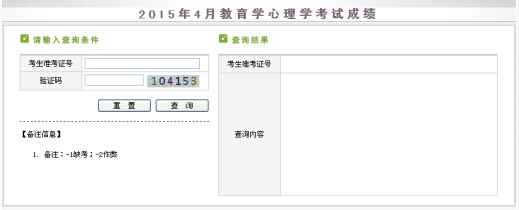 新疆2015年上半年教師資格證考試成績查詢入口